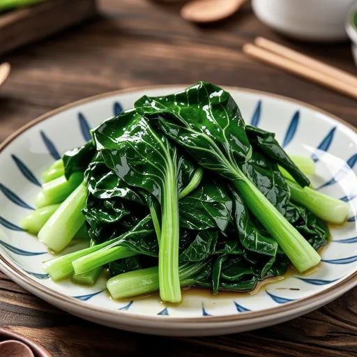 Korean Chrysanthemum Greens Side Dish