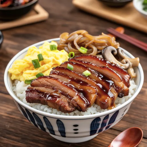 Sweet and Savory Japanese Pork Belly Rice Bowl