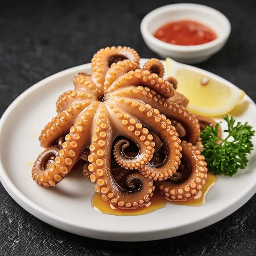Garlic Fried Octopus