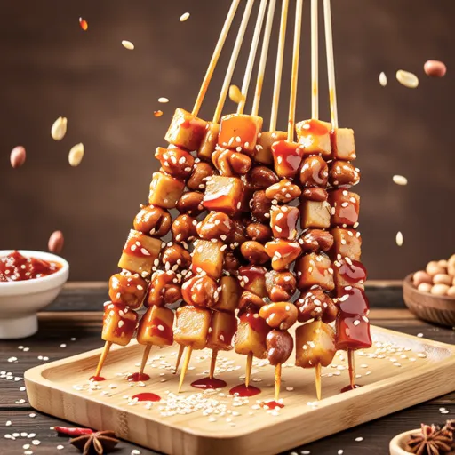 Tteok-kkochi (Korean Rice Cake Skewers)