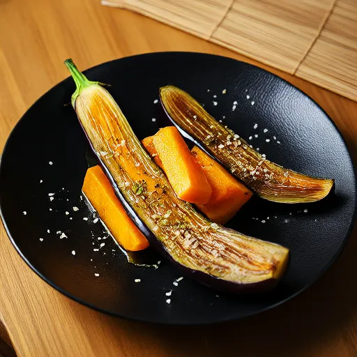 Berenjenas y calabaza a la parrilla