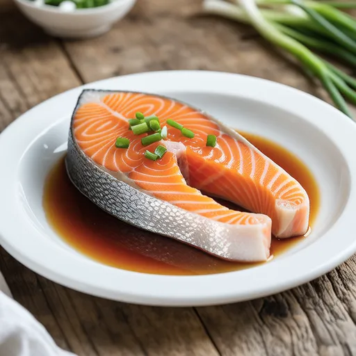 Salmon Sauté with Mustard Soy Sauce