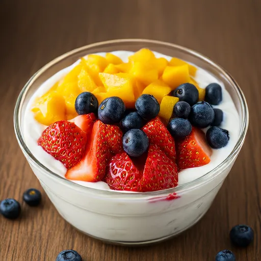 Yogurt Fruit Topping Dessert
