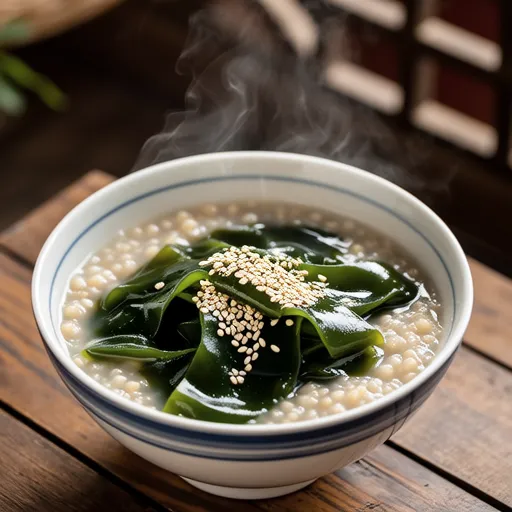 Nutty Perilla Seaweed Porridge
