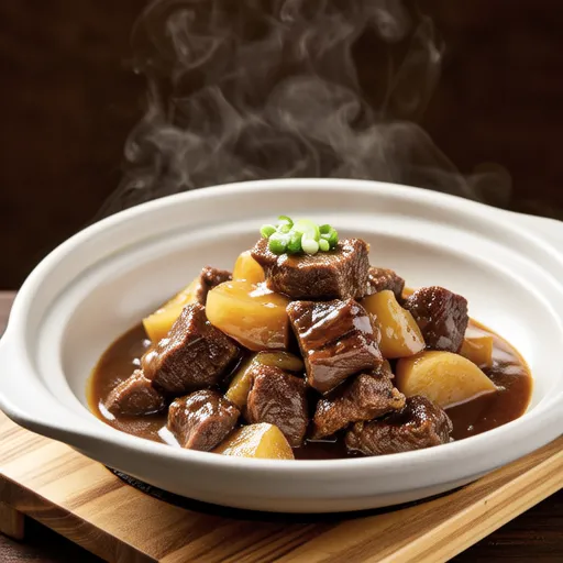 Beef and Daikon Garlic Soy Simmer