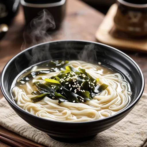 Bamboo Shoot and Wakame Vermicelli Soup