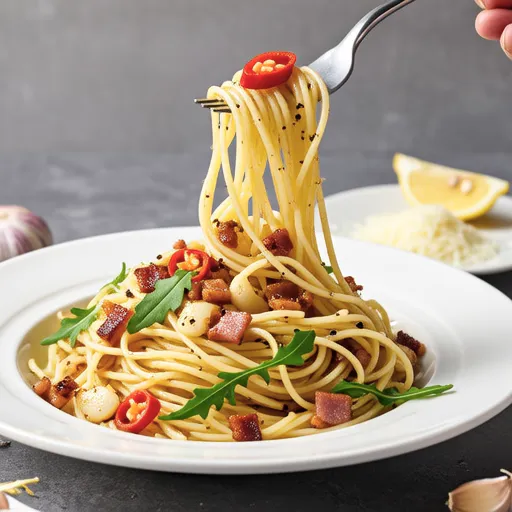 Bacon and Arugula Peperoncino