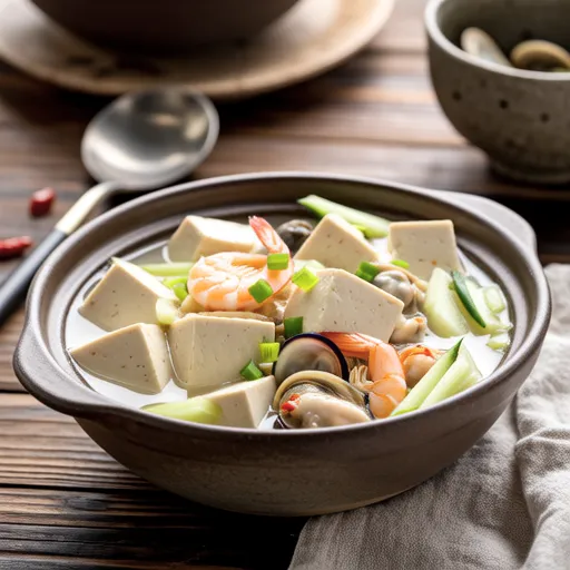 Soft Tofu and Zucchini Stew
