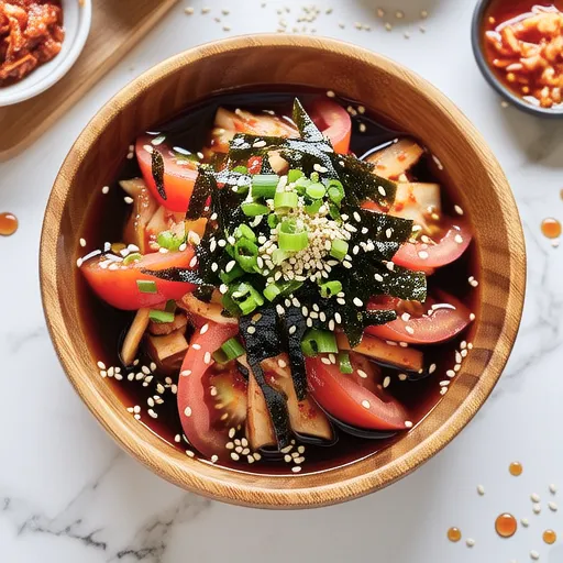 Tomato Seaweed Namul-style Salad