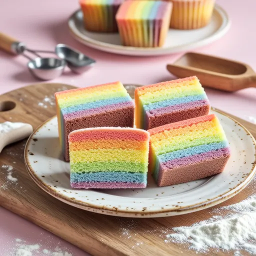 Rainbow Muffins
