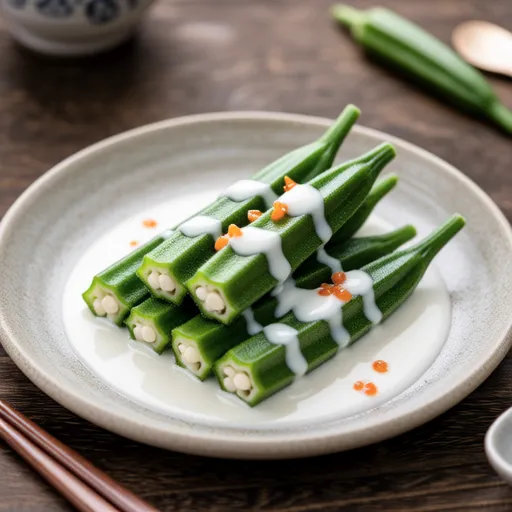 Okra with White Dashi