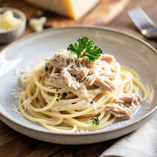 Tuna Carbonara-style Pasta
