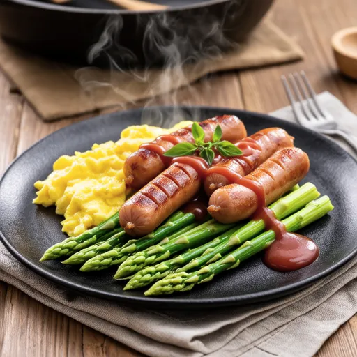 Spicy Stir-fried Asparagus and Sausage