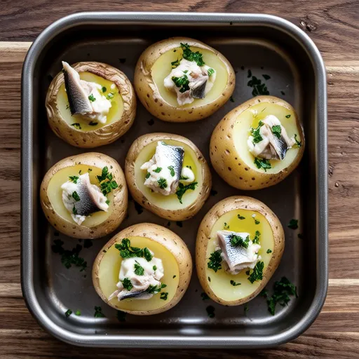 Anchovy Potatoes with New Potatoes
