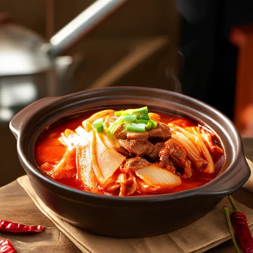 Pork and Burdock Kimchi Stew
