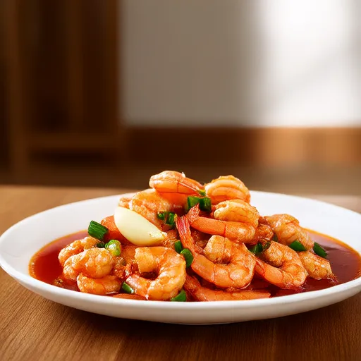 Crevettes sautées à l'ail épicé