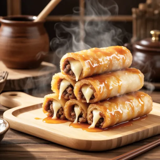 Stretchy Meat-Wrapped Stick Onigiri
