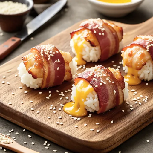 Bacon-Wrapped Rice Balls