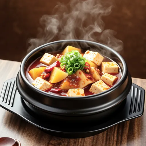 Spam Soft Tofu Stew