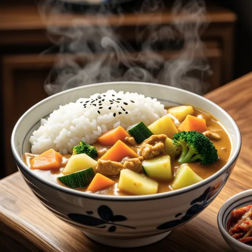 Sweet Potato Broccoli Curry Rice