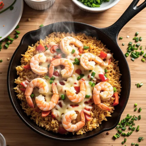 Paprika Cheese Shrimp Fried Rice