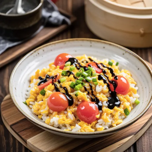 Tomato Egg Fried Rice with Fish Sauce