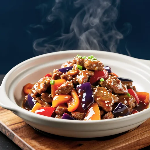 Pork and Bell Pepper Miso Chili Stir-fry