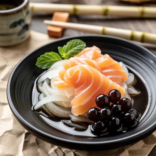 Sea Grapes and Salmon Marinade