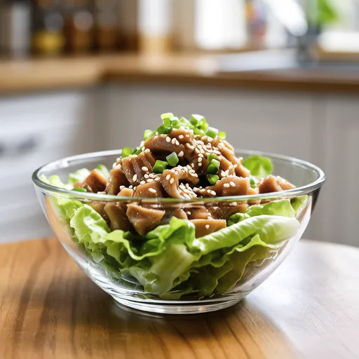 Sunny Lettuce and Tuna Sesame Miso Salad