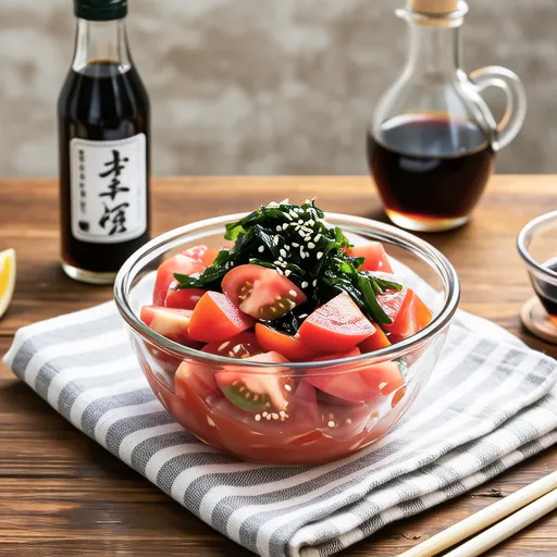 Tomato and Wakame Salad with Ume Dressing