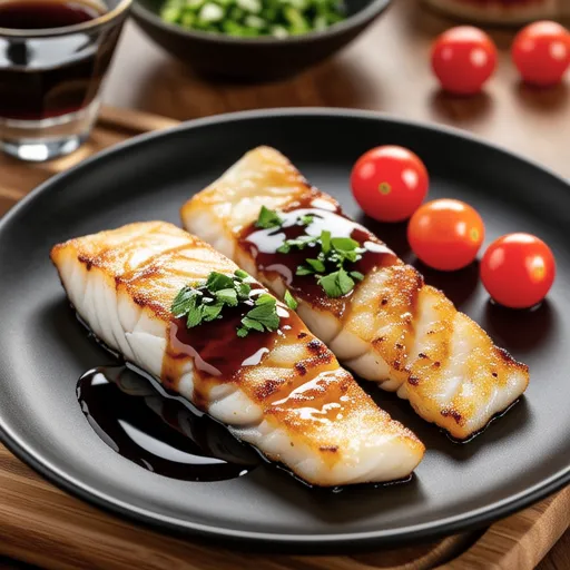 Saba Meunière with Balsamic Sauce