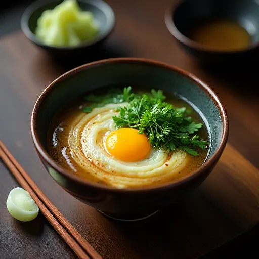 Japanese-Style Komatsuna and Egg Soup