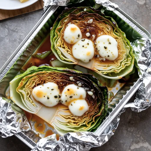 Cabbage Miso Butter Foil Bake