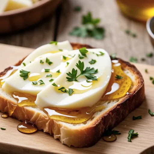Sweet and Chewy Gorgonzola Toast with Mozzarella Cheese
