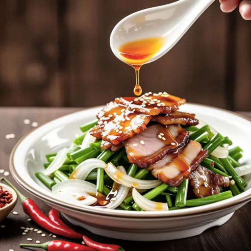 Thinly Sliced Pork Belly Salad with Chives