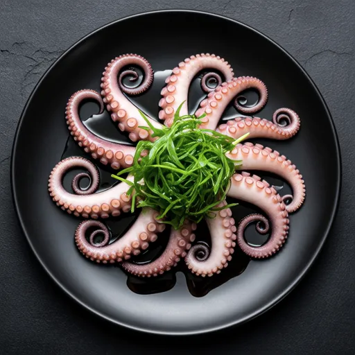 Octopus Carpaccio (Wasabi Soy Sauce Flavor)
