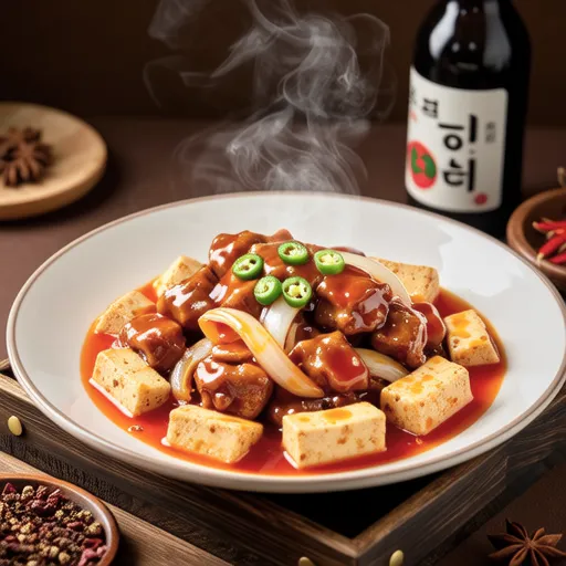 Spam Tofu Braised