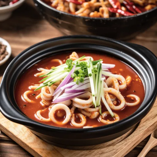 Spicy Squid Soup with Jjamppong Flavor