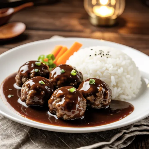 Meatball Hayashi Rice