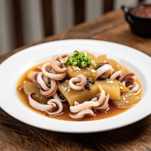 Simmered Squid and Konjac