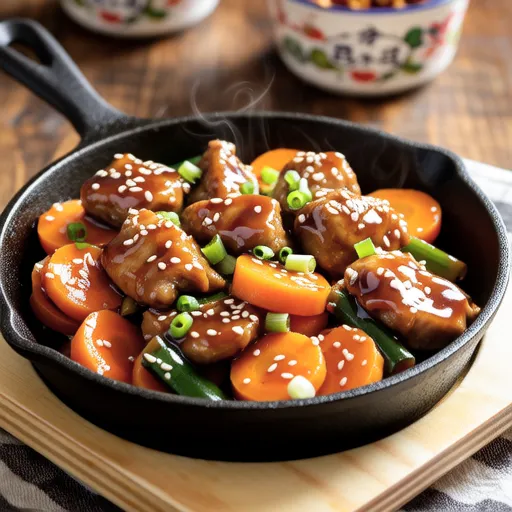 Teriyaki Mayo Stir-fry with Burdock and Chicken Breast