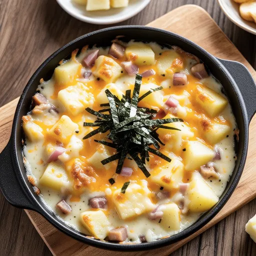 Mentaiko Mochi Cheese Gratin