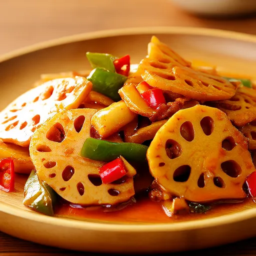 Kinpira củ sen và rễ ngưu bàng