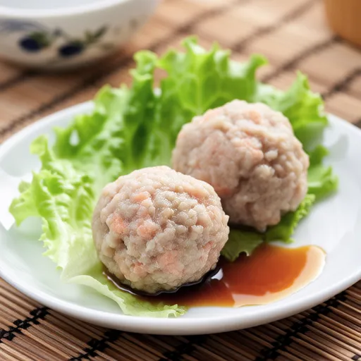 Salmon Tsukune Microwave Steamed
