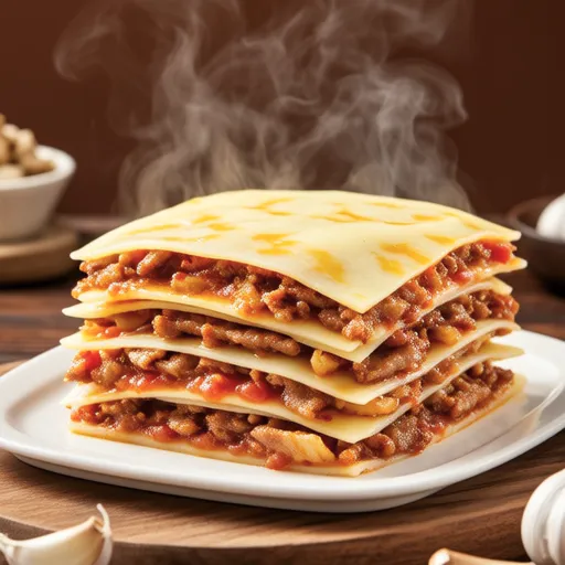 Microwave Dumpling Wrapper Lasagna
