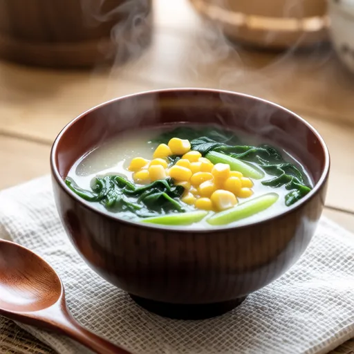 Instant Wakame and Corn Soup