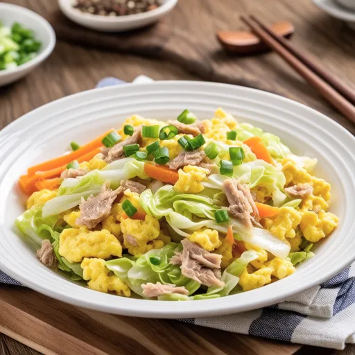 Tuna Vegetable Scramble