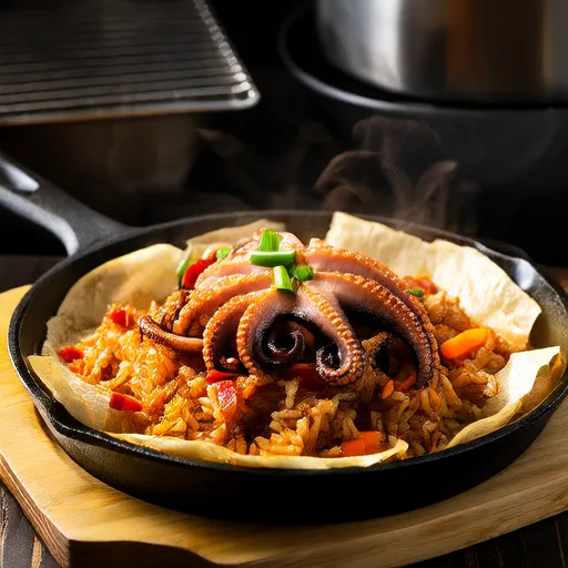 Stir-fried Octopus Rice