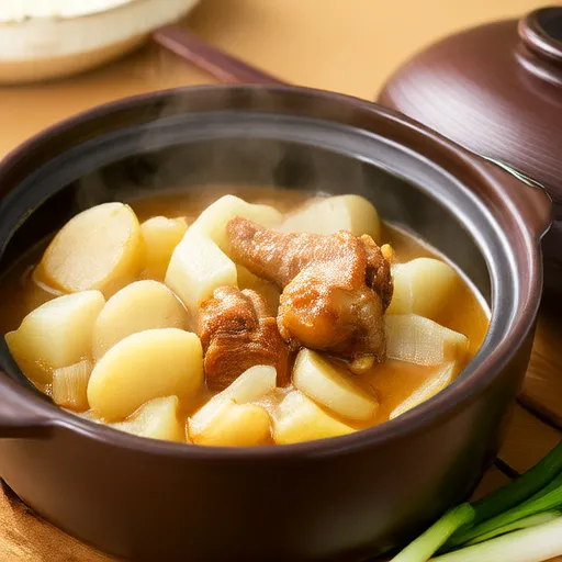 Simmered Daikon Radish and Chicken