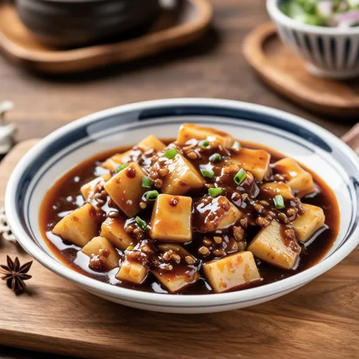 Spicy Miso Simmered Konjac